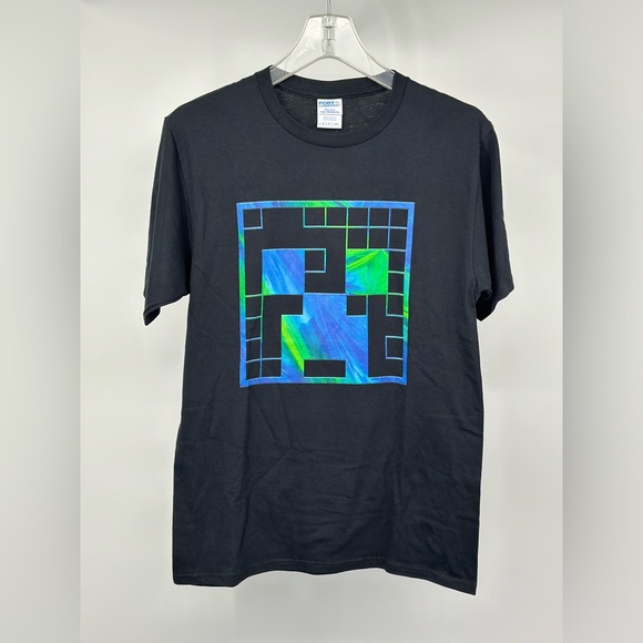 Minecraft Creeper Tie Dye Big Face T-Shirt - Picture 1 of 3